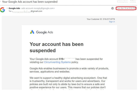 How We Got Our Google Ads Account Unsuspended in 2 Hours - R.I.D.